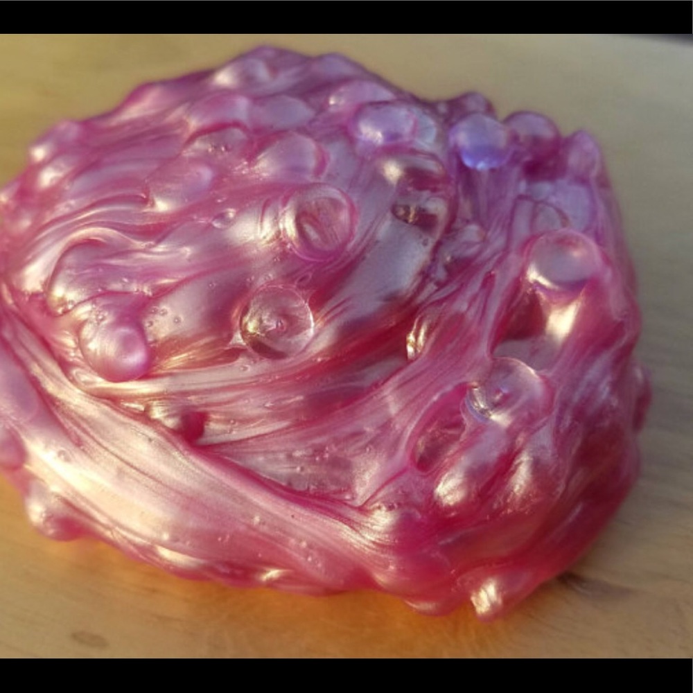 Pink lemonade fishbowl slime